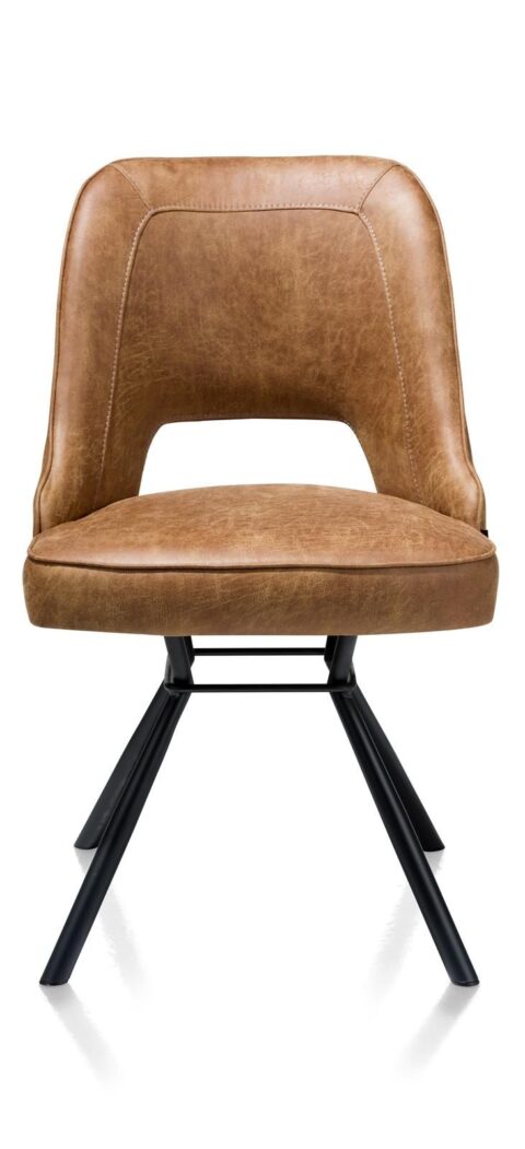 Henders & Hazel Stoel Chris Cognac Stoelen Stof