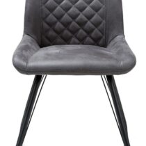 Henders & Hazel Stoel Lena Off Black Stoelen Microvezel