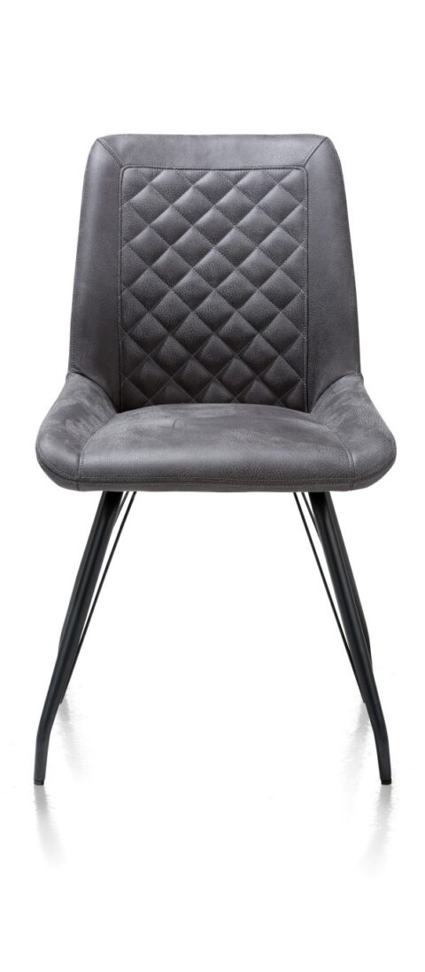 Henders & Hazel Stoel Lena Off Black Stoelen Microvezel