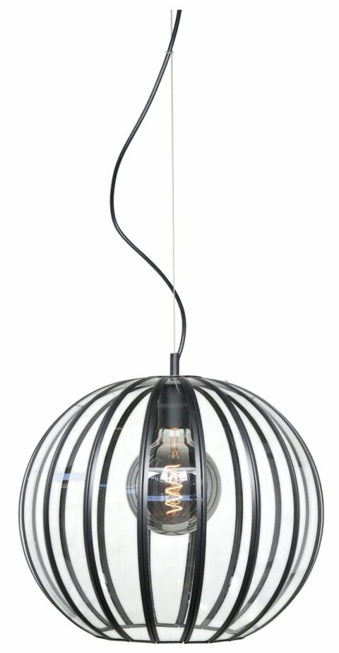 Highlight Hanglamp Giro Zwart 30cm Verlichting Glas