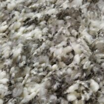 Karpet Twilight zilver/wit mix rond 160 Vloerkleden 100% synthetisch