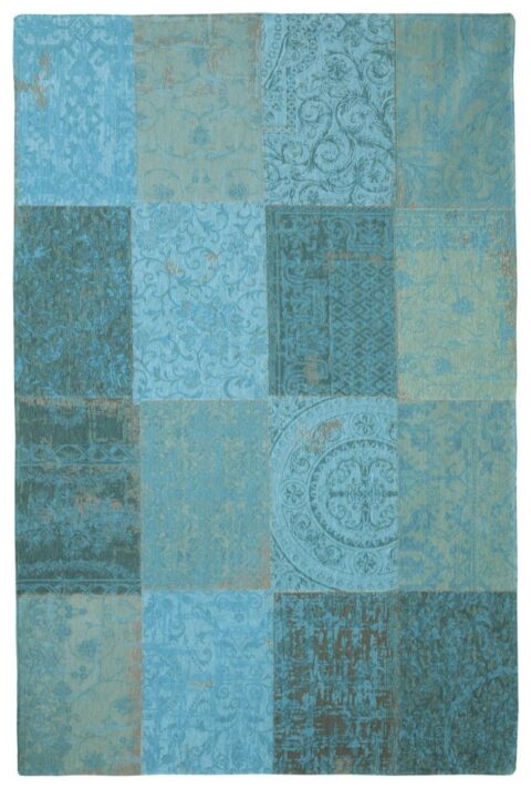 Karpet Vintage Multi azur 140x200 Vloerkleden Wol