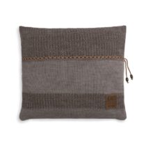 Knit Factory Roxx Kussen 50x50 Bruin/Taupe Woon accessoires