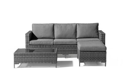 Loungeset Malaga Grijs Tuinmeubelen Wicker