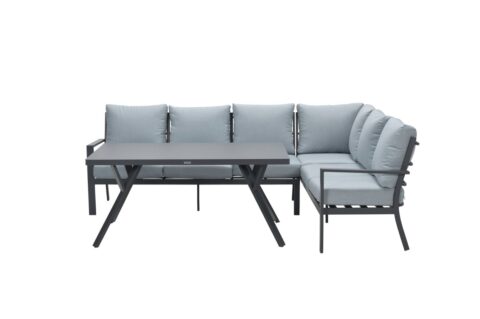 Loungeset Sergio Rechts Grijs Tuinmeubelen Aluminium