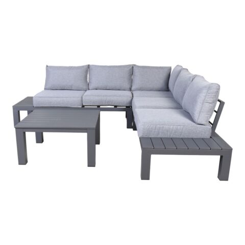 Loungeset Valerio 4-Delig Tuinmeubelen Aluminium