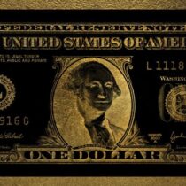 Mondiart Schilderij Dollar Washington Woon accessoires Aluminium