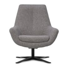 Montel Fauteuil Charles Low White Grey Fauteuil Stof