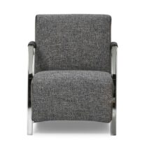 Montel Fauteuil Sue Rainbow Graphite Fauteuil Stof