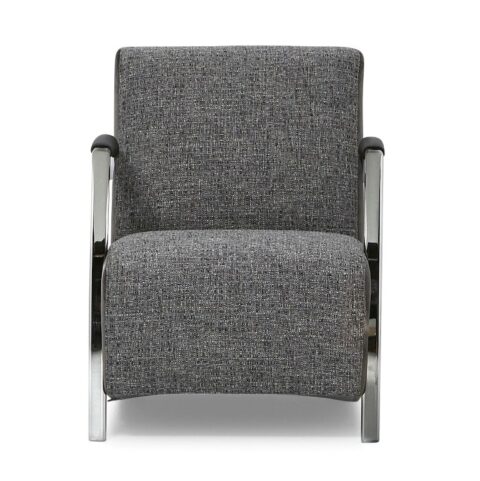 Montel Fauteuil Sue Rainbow Graphite Fauteuil Stof