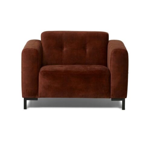 Montel Loveseat Kubik Copper Fauteuil Stof