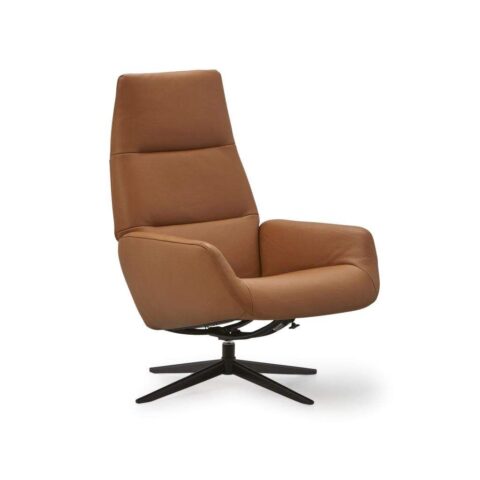 Montel Relaxdraaifauteuil Ergo Cognac Fauteuil