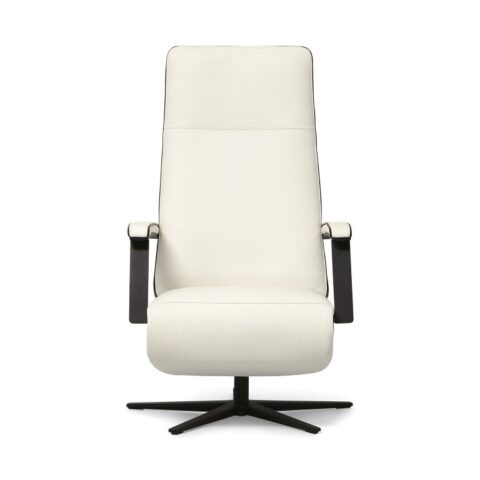 Montel Relaxfauteuil Finley M Pure White Fauteuil Leder