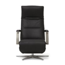 Montel Relaxfauteuil Harvey L Zwart Fauteuil Leder