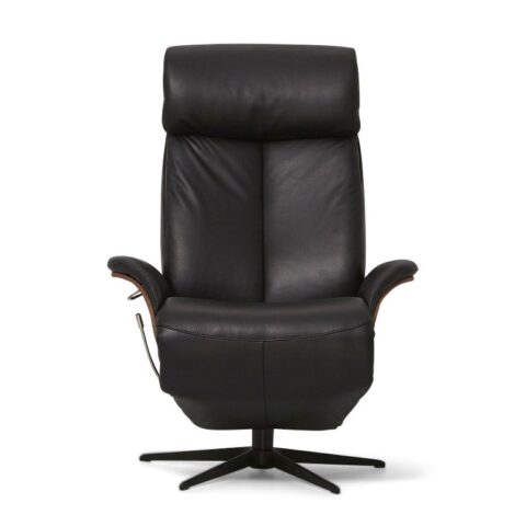 Montel Relaxfauteuil Twinz L Zwart Fauteuil Leder