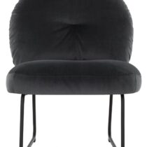 Must Living Fauteuil Bouton Dark Grey Fauteuil Stof