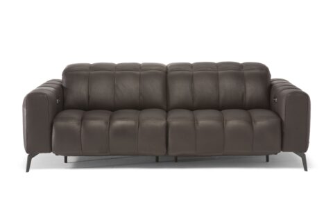 Natuzzi Bank Portento 3-Zits Dark Brown Banken Leder