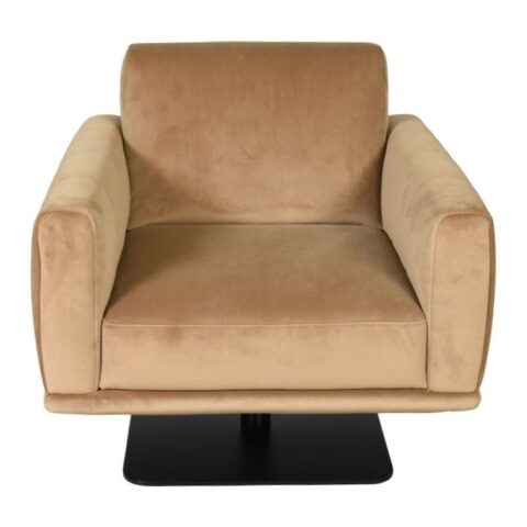 Natuzzi Draaifauteuil Dalt Camel Fauteuil Stof