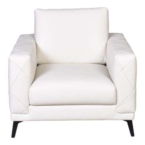 Natuzzi Fauteuil Wessex White Fauteuil Leder