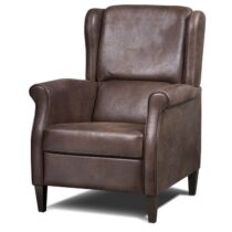 Oorfauteuil Erik Bruin Fauteuil Leder