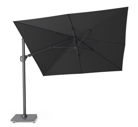 Parasol Challenger T2 Black 3x3M +Parasolvoet 90KG Parasols