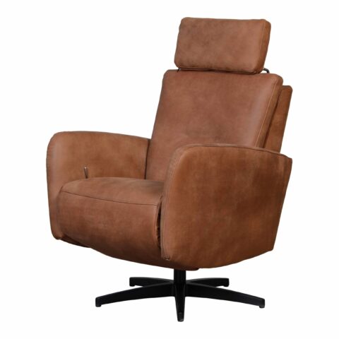 Relaxfauteuil Crea Cognac Fauteuil Leder