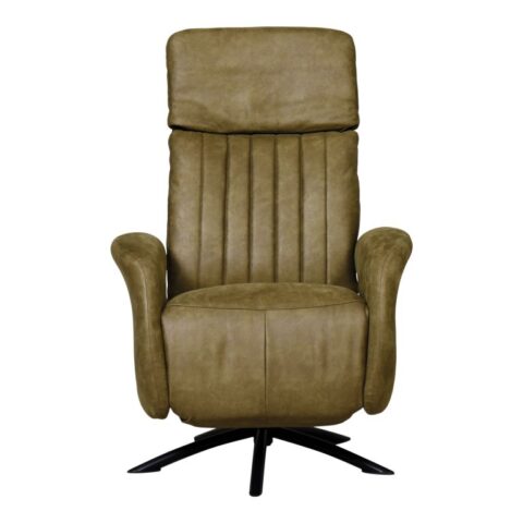 Relaxfauteuil Montalto M Groen Fauteuil Microleder