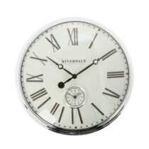 Riverdale Wandklok Cambridge zilver 50cm Woon accessoires