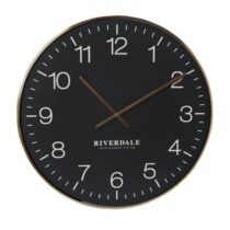 Riverdale Wandklok Camden Zwart Woon accessoires