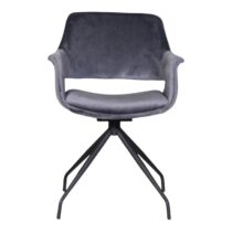 Stoel Caitlan Grey Stoelen Stof