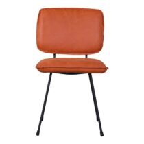 Stoel Rodao Orange Stoelen Leder