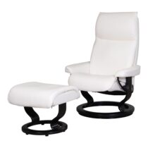 Stressless Fauteuil+hocker Aura Classic Fauteuil Leder