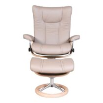 Stressless Relaxfauteuil En Hocker Wing L Mole Fauteuil Leder