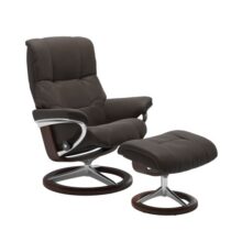 Stressless Relaxfauteuil + Hocker Mayfair M Fauteuil Leder