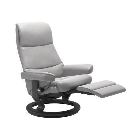 Stressless Relaxfauteuil View L Classic Grijs Fauteuil Leder