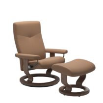 Stressless Relaxfauteuil + Voetenbank Dover M Fauteuil Leder