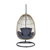 Swingchair Egg Panama Zwart Tuinmeubelen Aluminium