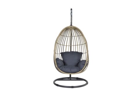 Swingchair Egg Panama Zwart Tuinmeubelen Aluminium