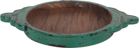 Tray Medaillon Turquoise Woon accessoires Hout
