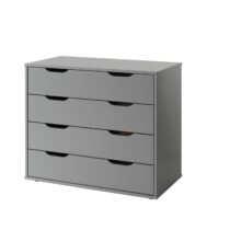 Vipack Commode Pino 4 Laden Grijs Kinder- / Tienerkamers