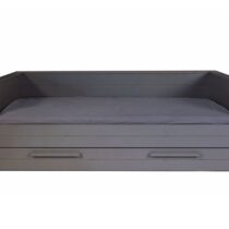 Woood Bedbank Dennis Excl. Lade Steel Grey Kinder- / Tienerkamers Hout