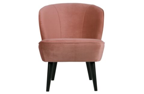 Woood Fauteuil Sara Oud Roze Fauteuil Stof