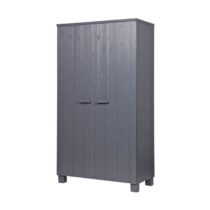 Woood Linnenkast Dennis Steel Grey Kinder- / Tienerkamers Hout