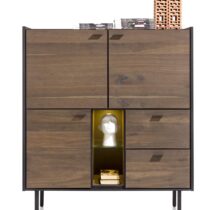 Xooon Highboard Fresno 120cm Kasten Hout