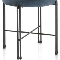 Xooon Poef Roos Blauw Stoelen Stof