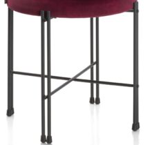 Xooon Poef Roos Bordeaux Stoelen Stof