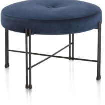 Xooon Poef Rosi Donkerblauw Stoelen Stof