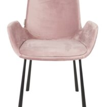 ZUIVER Armstoel Brit Pink Stoelen Stof