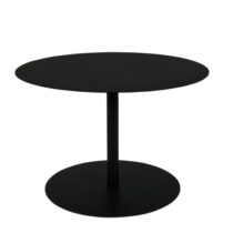 Zuiver Side Table Snow Black Round M Tafels Staal