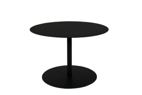 Zuiver Side Table Snow Black Round M Tafels Staal